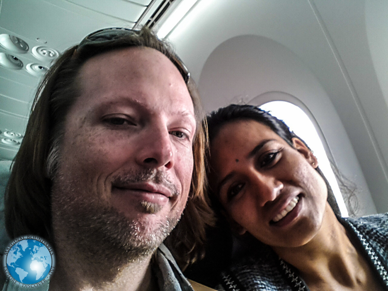 TIm & Cris on Avianca Airlines