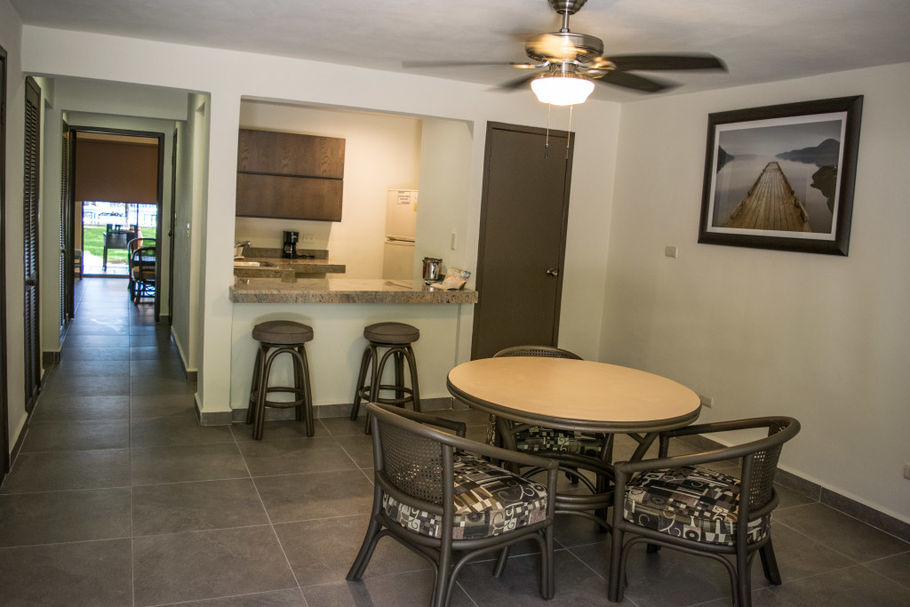 living room and kitchen