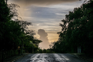 sunrise clouds in Cancun