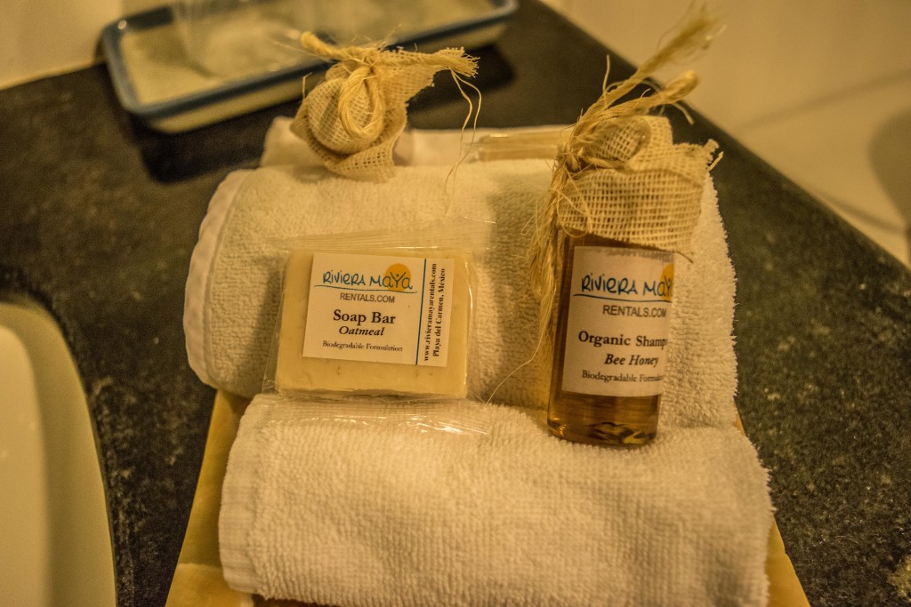 Riviera Maya Suites toiletries