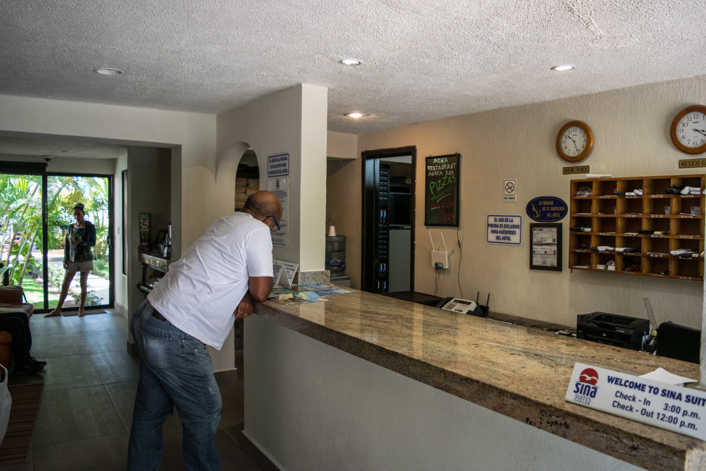 reception desk