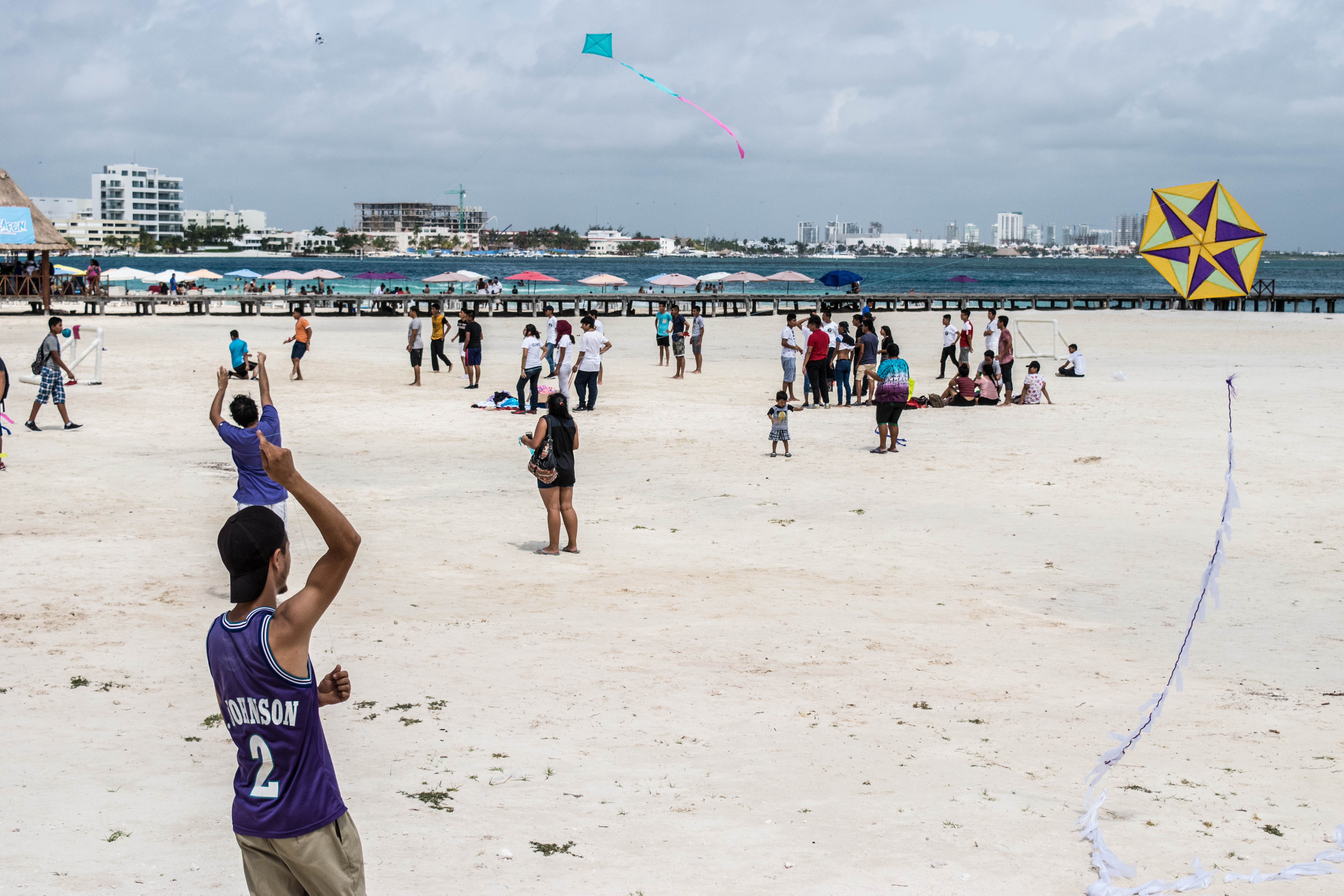 kids flying kites