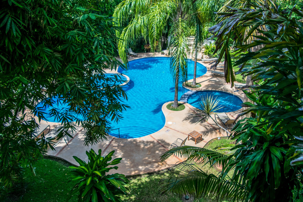 pool from balcony