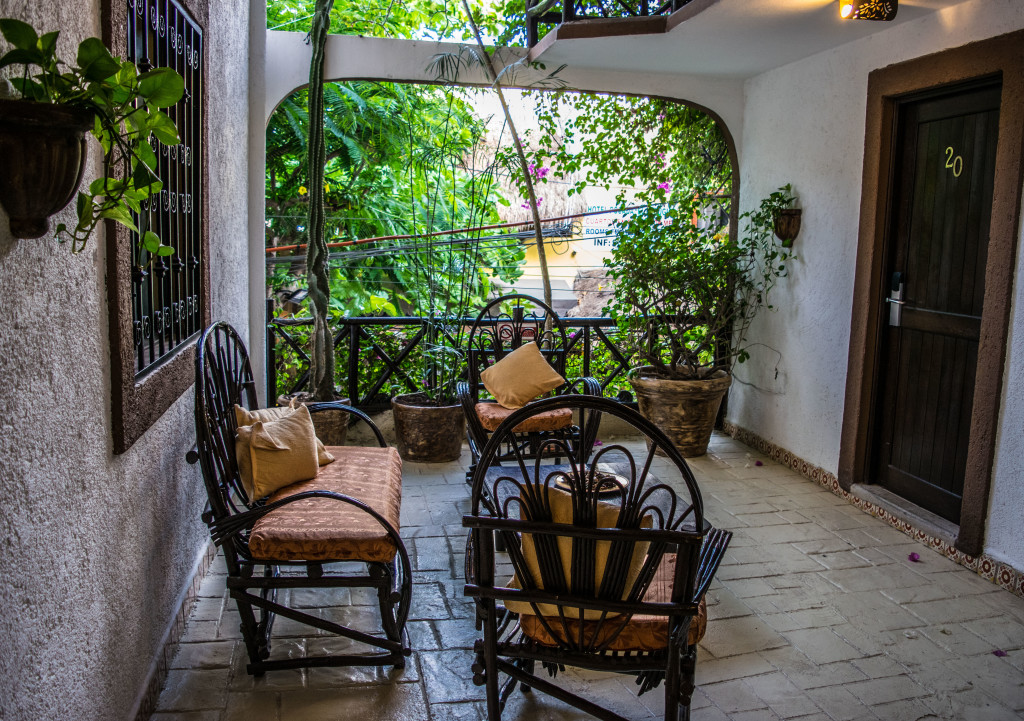 loungers at the hotel