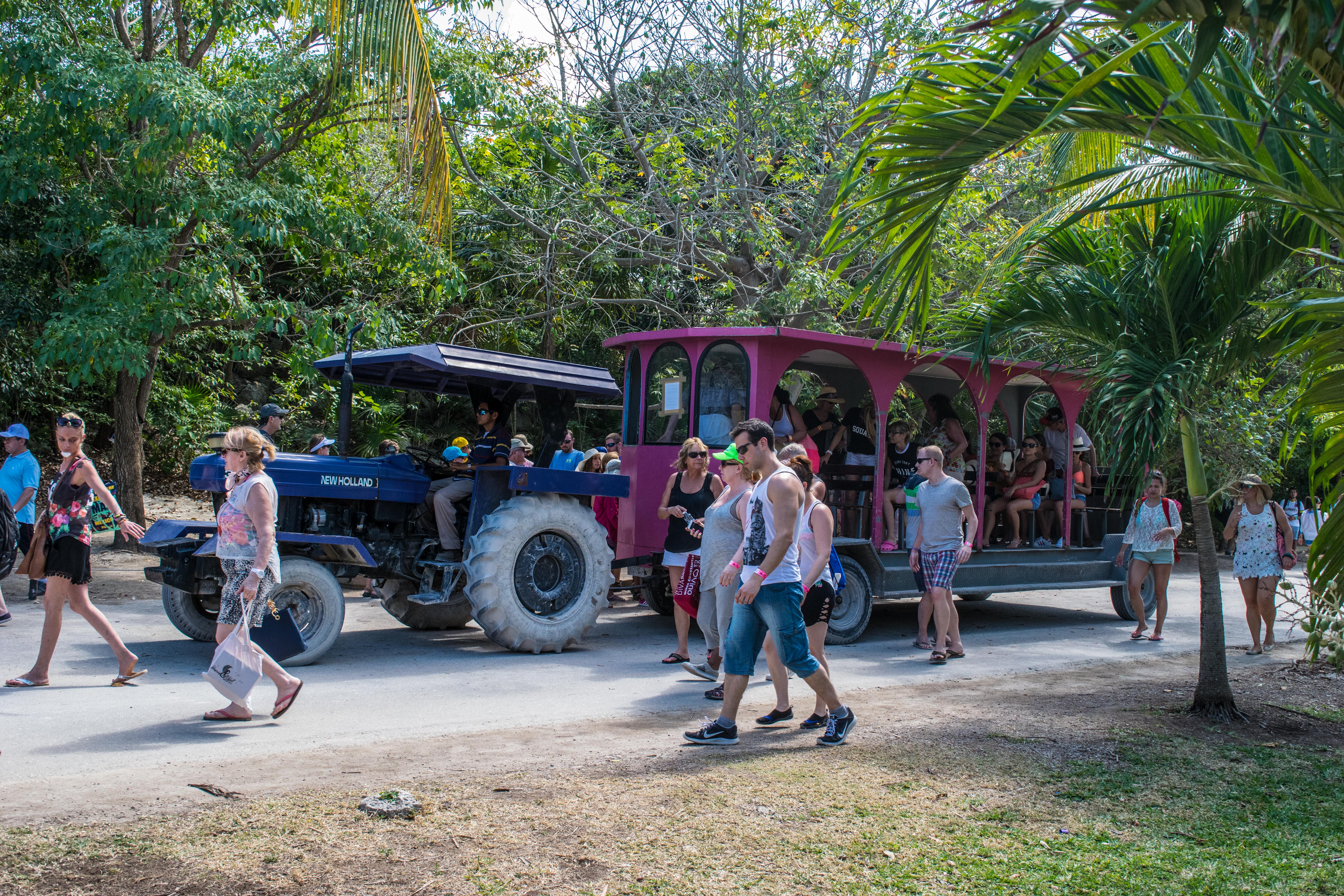 train at Tulum, Mexico