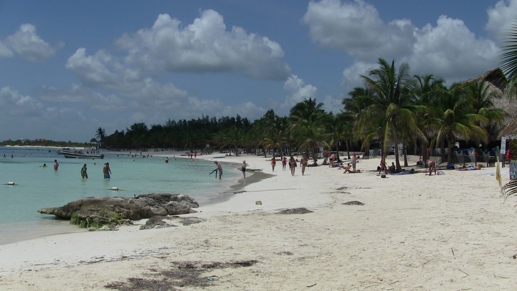 The beach at Akumal, Mexico