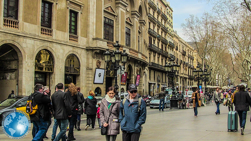 La Rambla en Barcelona