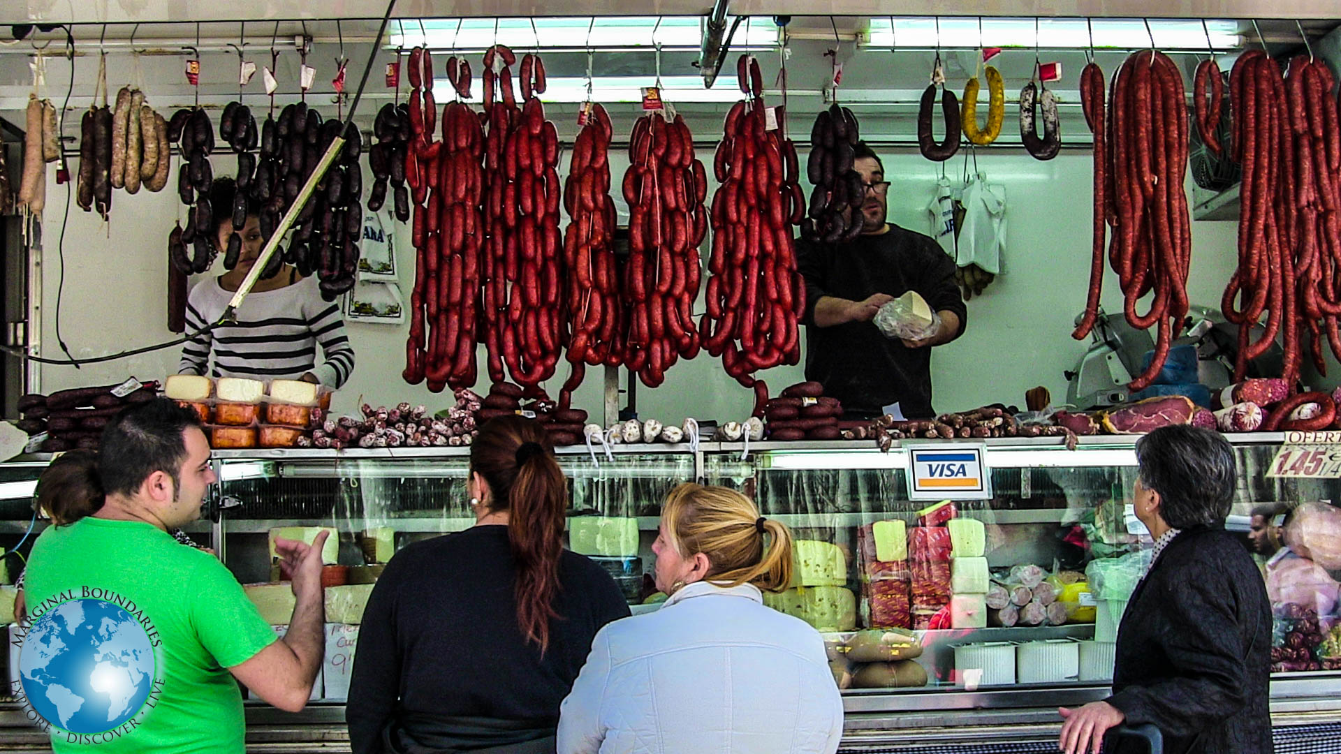 Fresh meats at the Devesa Market