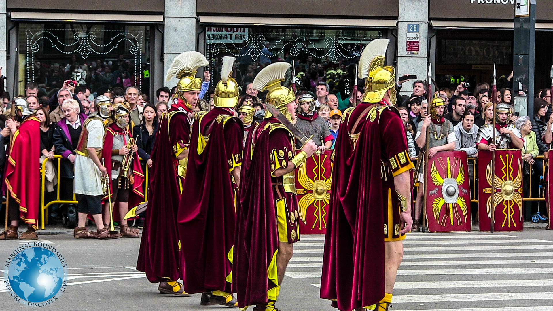 Manaies soldiers in full dress