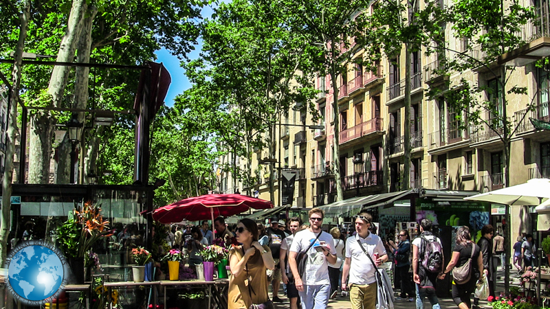 Avenida La Rambla in Barcelona