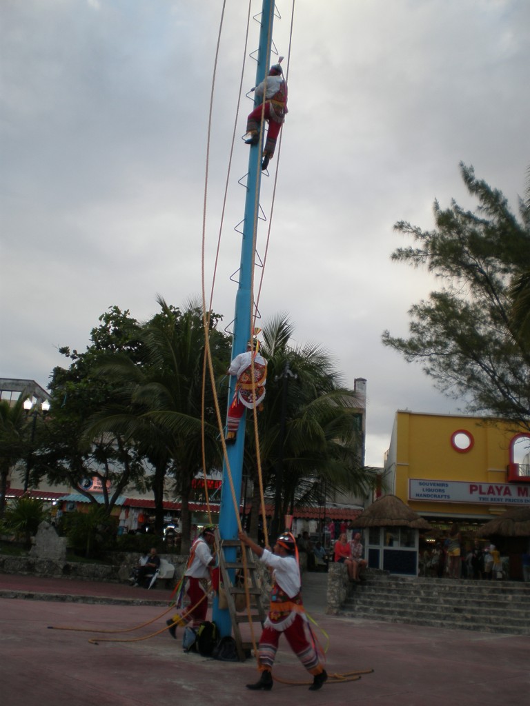 acrobats climbing