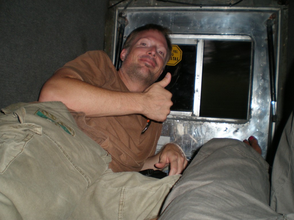 Sleeper cabin of a bus
