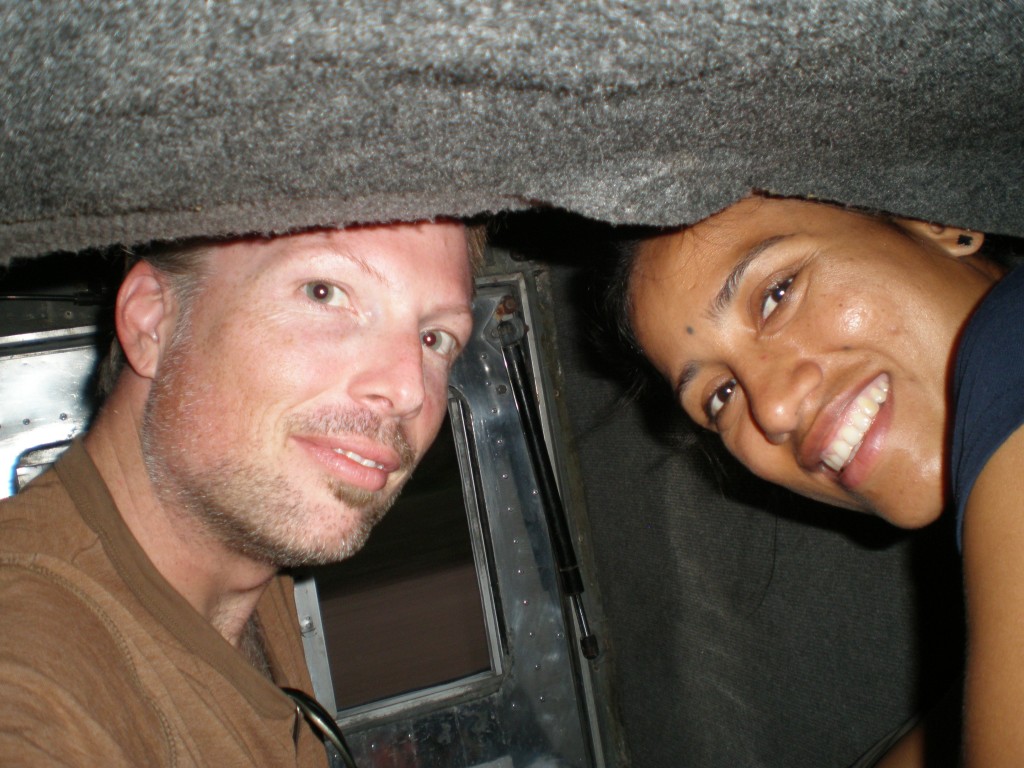 Sleeper cabin of a bus