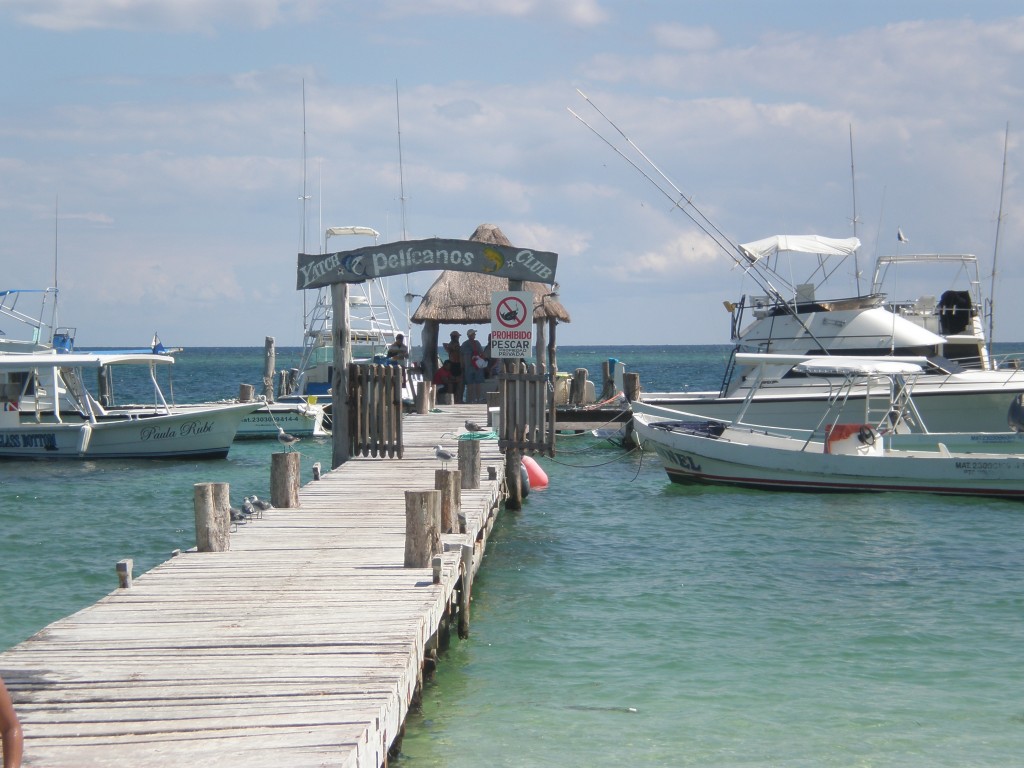 The docks at Puerto Morelos