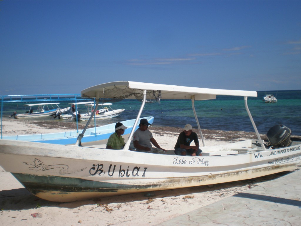 Men relaxing in the shade