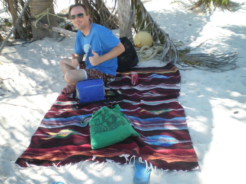 Tim on the beach