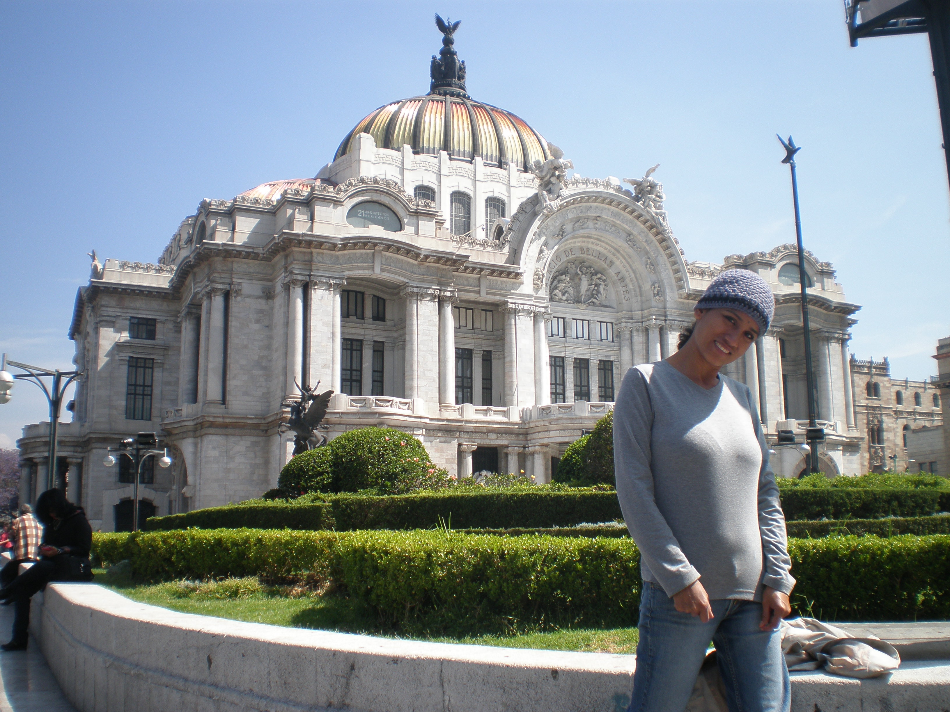 Cris at the Palace of Fine Arts, Mexico City